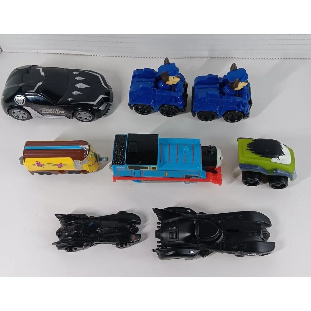 Character Hero Toy Car Lot Diecast Batmobile Chase Paw Patrol Black Panther Hulk